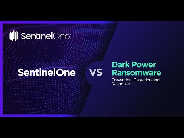 SentinelOne Demo: SentinelOne VS Dark Power Ransomware - Prevention ...